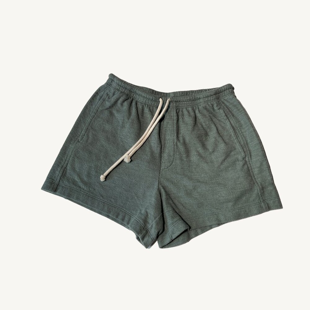 American Eagle High Waisted Green Shorts with Drawstring Size Small